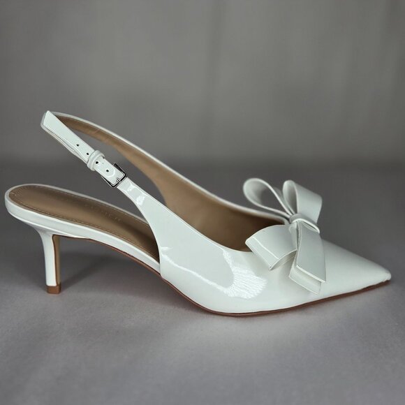 Marc Fisher Shoes - Marc Fisher Women's Allon White Slingback Pumps